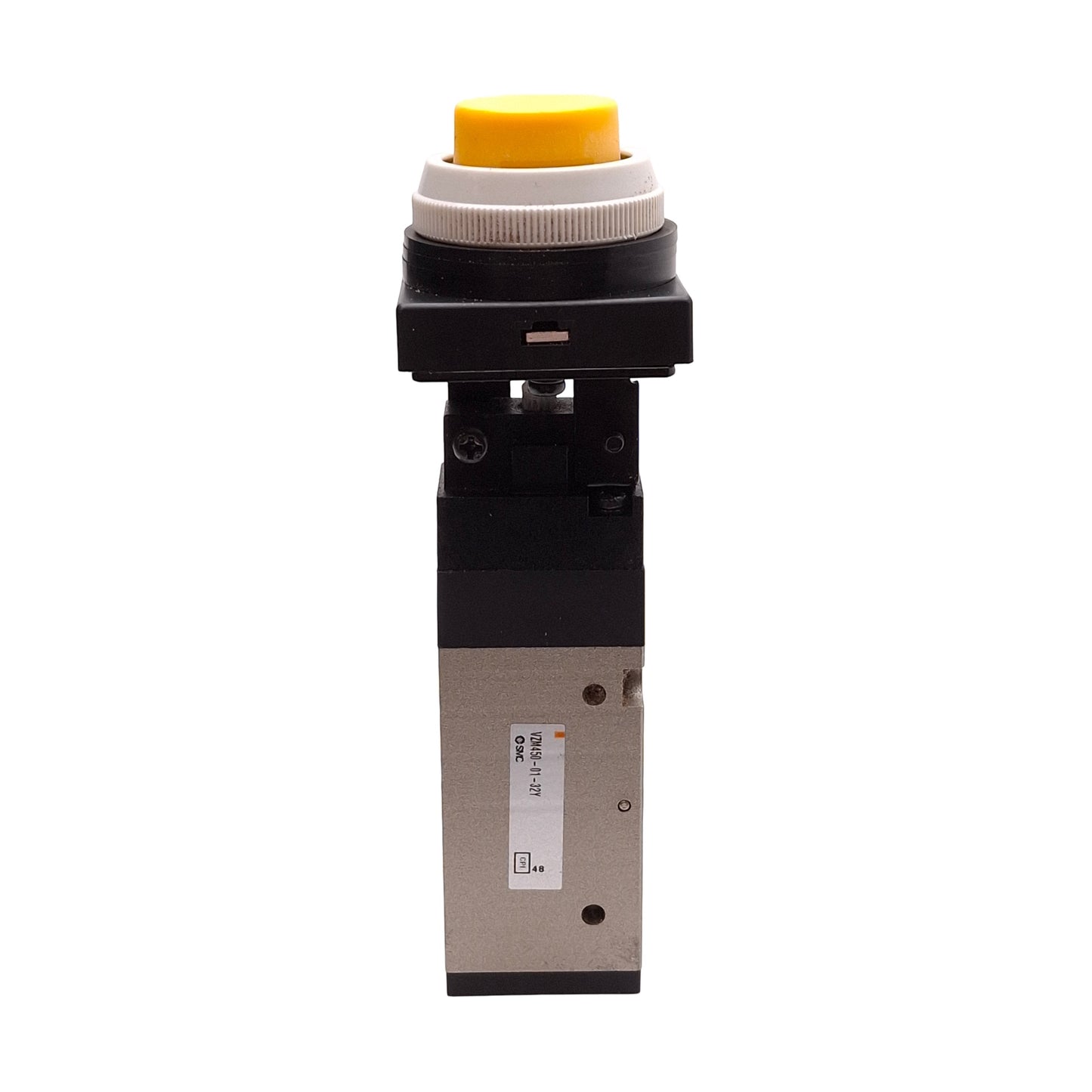Used SMC VZM450-01-32Y Momentary Pushbutton Pneumatic Valve, 0.15-1.0MPa, Rc1/8