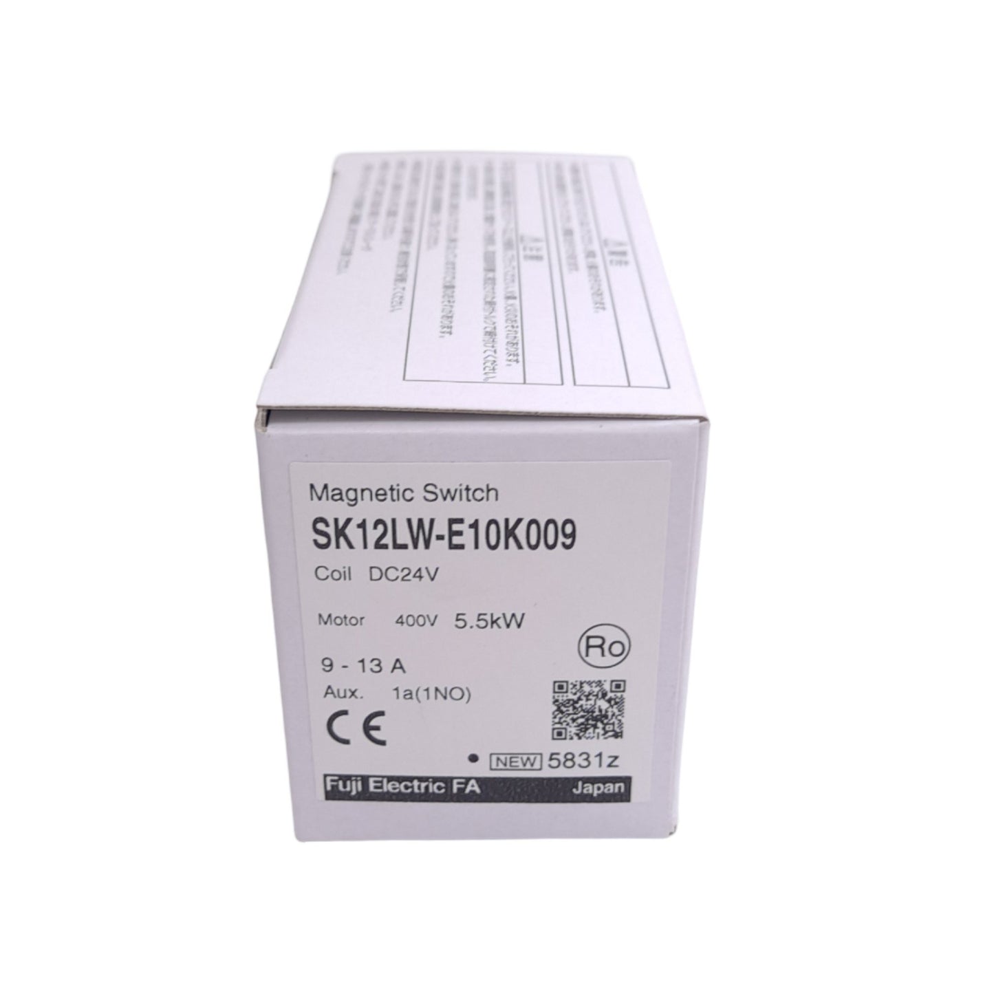 New Fuji Electric SK12LW-E10K009 Magnetic Switch, 3-Pole, 1 NO, 9-13A, 24VDC Coil