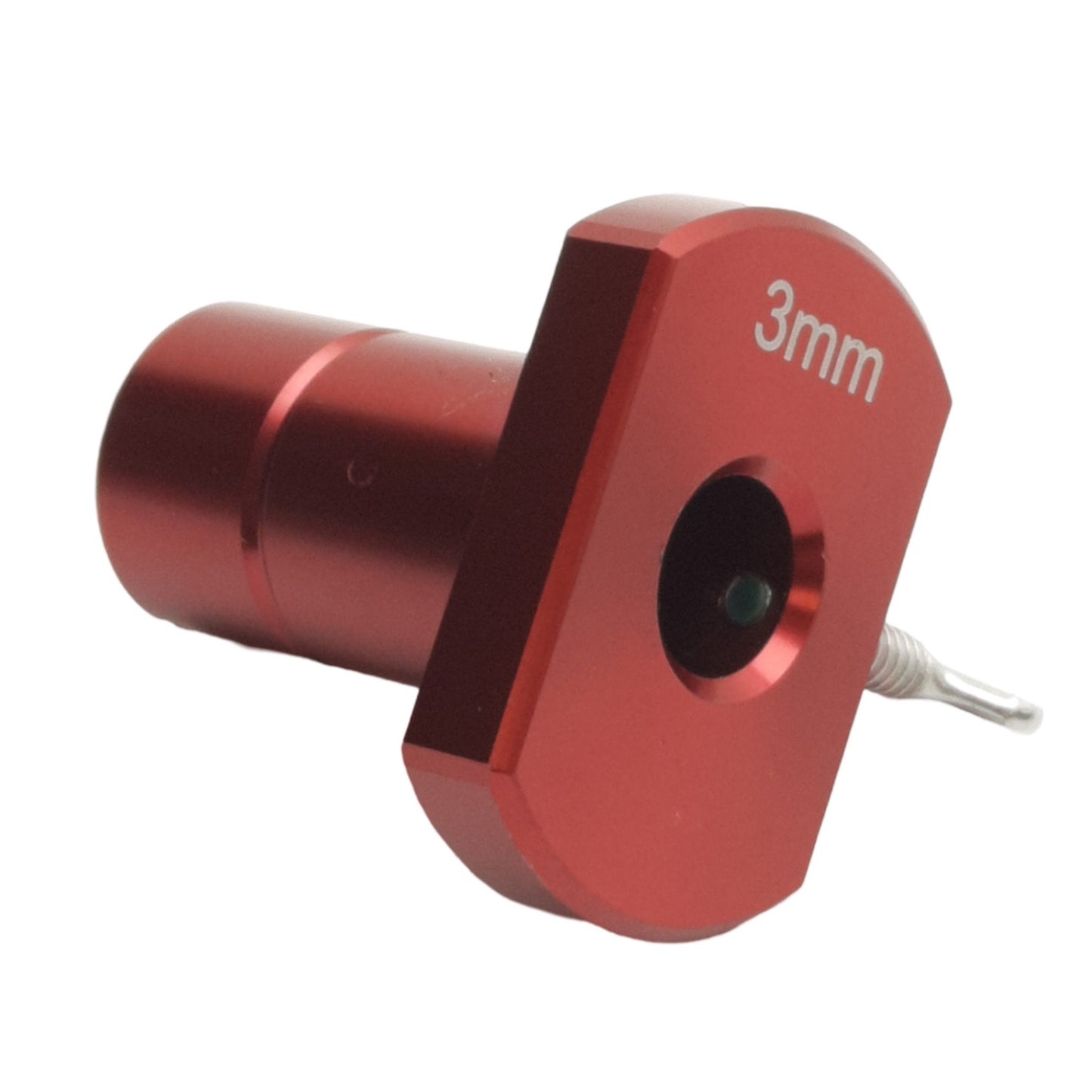 Used Excelitas 019-01050 Omnicure Light Guide Adaptor 3mm (Red), ø5mm x 20mm