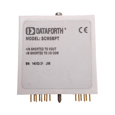 Used Dataforth SCM5BPT Pass Thru Module, Non-Isolated, Unity Gain, ±10V Input/Output