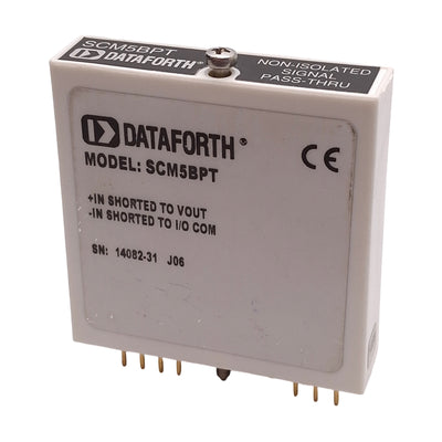 Used Dataforth SCM5BPT Pass Thru Module, Non-Isolated, Unity Gain, ±10V Input/Output