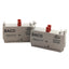 Used Lot of 2 Baco 33E01Y7 Pushbutton Contact Blocks, 1NC, 22mm, 5VDC/60VAC...1A Max