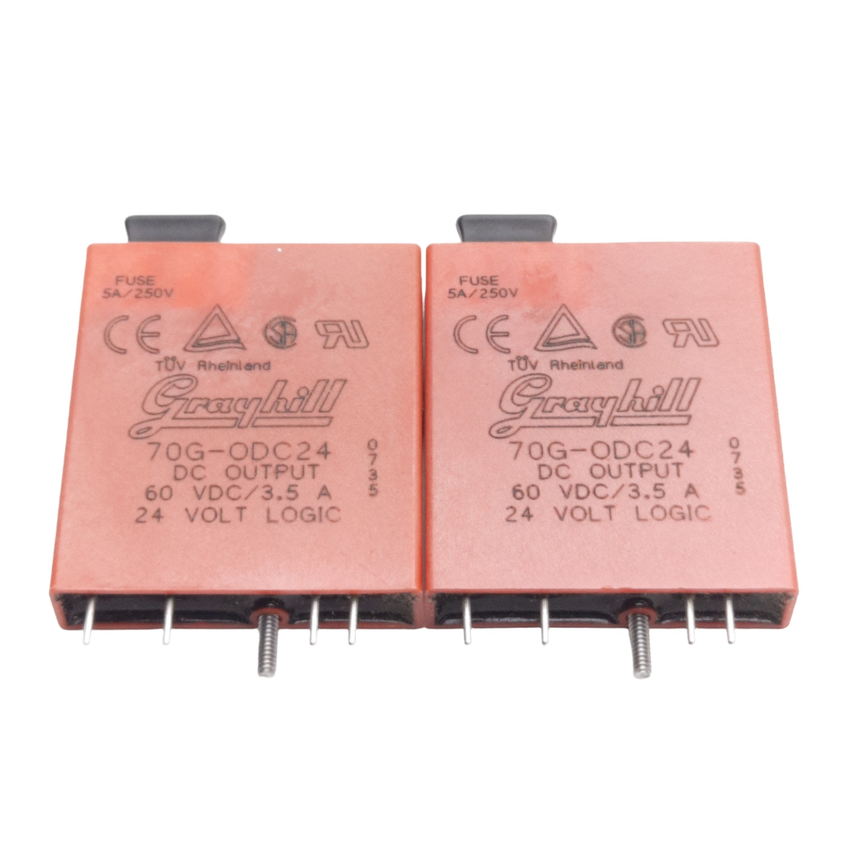 Lot of 2 Grayhill 70G-ODC24 DC Output Relay, 60VDC 3.5A Contact, 24VDC ...