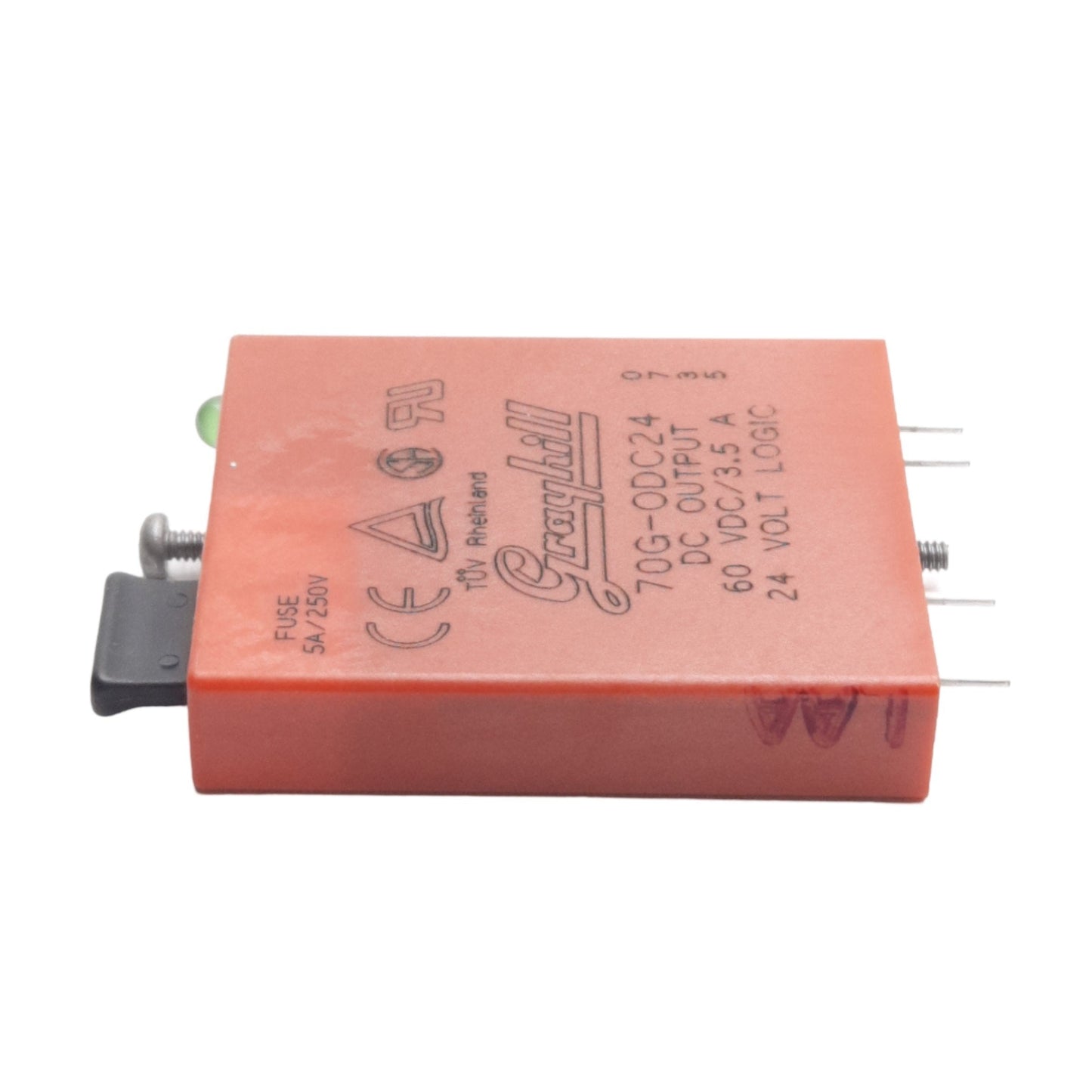 Used Lot of 2 Grayhill 70G-ODC24 DC Output Relay, 60VDC 3.5A Contact, 24VDC Coil
