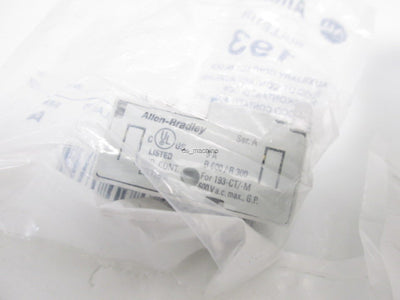 New Lot of 6 New Allen-Bradley 193-M-F10 Auxiliary Contact Blocks, 600VAC