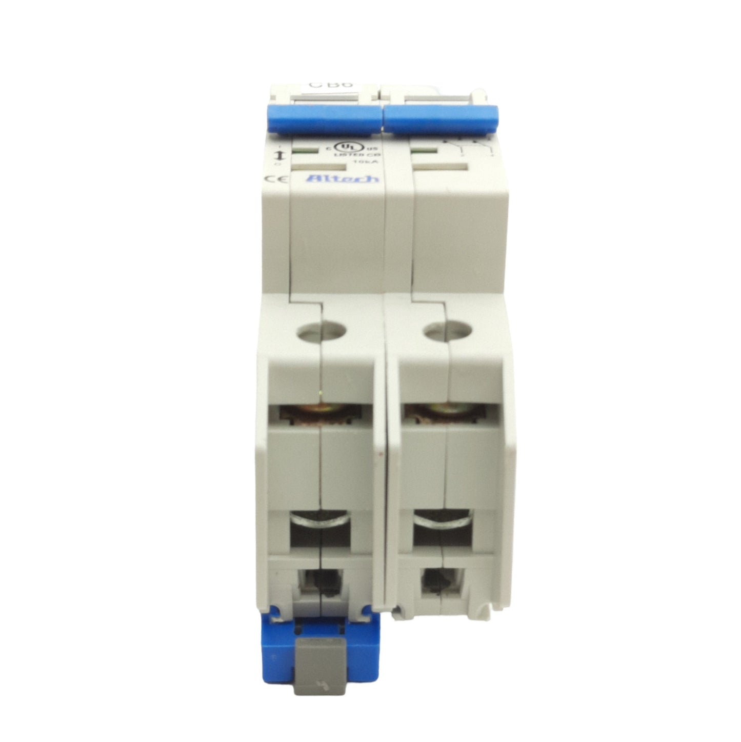Used Altech 2DU32L Circuit Breaker, 2-Pole, 480Y/277VAC, 240VAC, 32A, DIN Mount