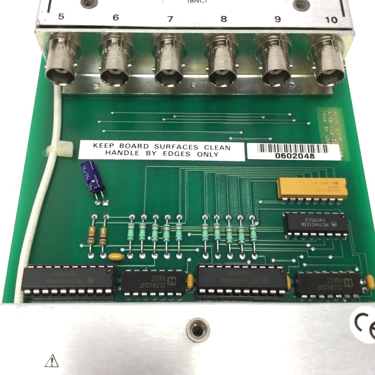 Used Keithley 7158 Low Current Scanner Card Module, 10-Channel, BNC, 30V 100mA