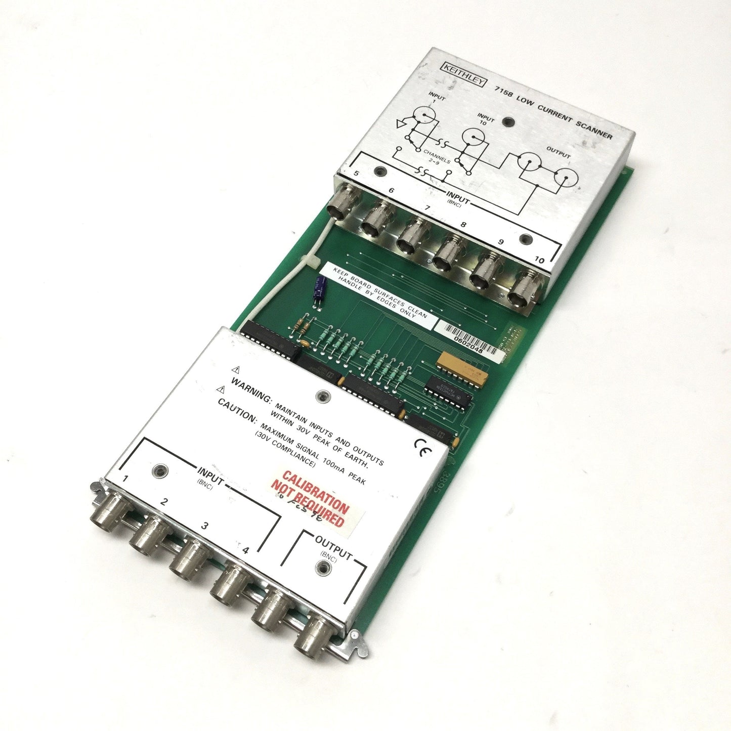 Used Keithley 7158 Low Current Scanner Card Module, 10-Channel, BNC, 30V 100mA