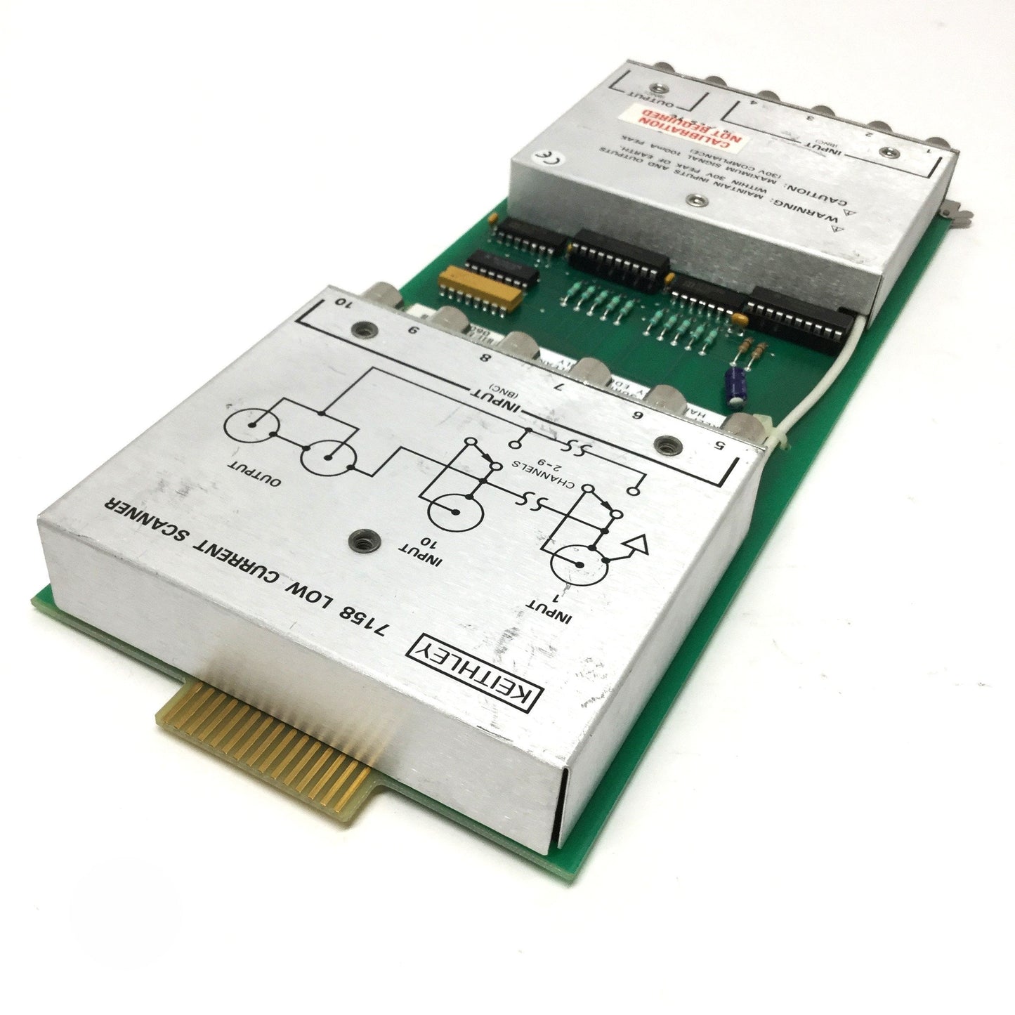 Used Keithley 7158 Low Current Scanner Card Module, 10-Channel, BNC, 30V 100mA