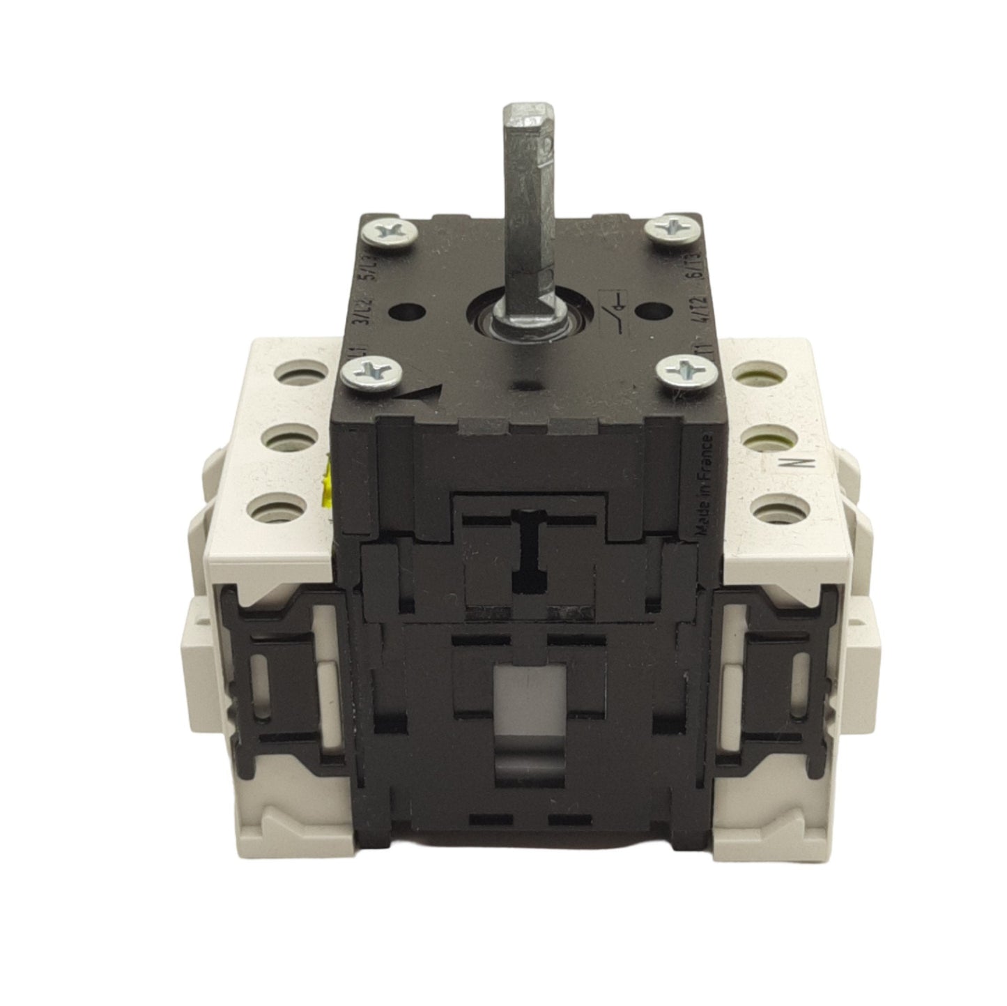 Used Baco 172300 Disconnect Switch, 3-Poles, 690VAC 63A Contact, 6mm x 6mm Shaft