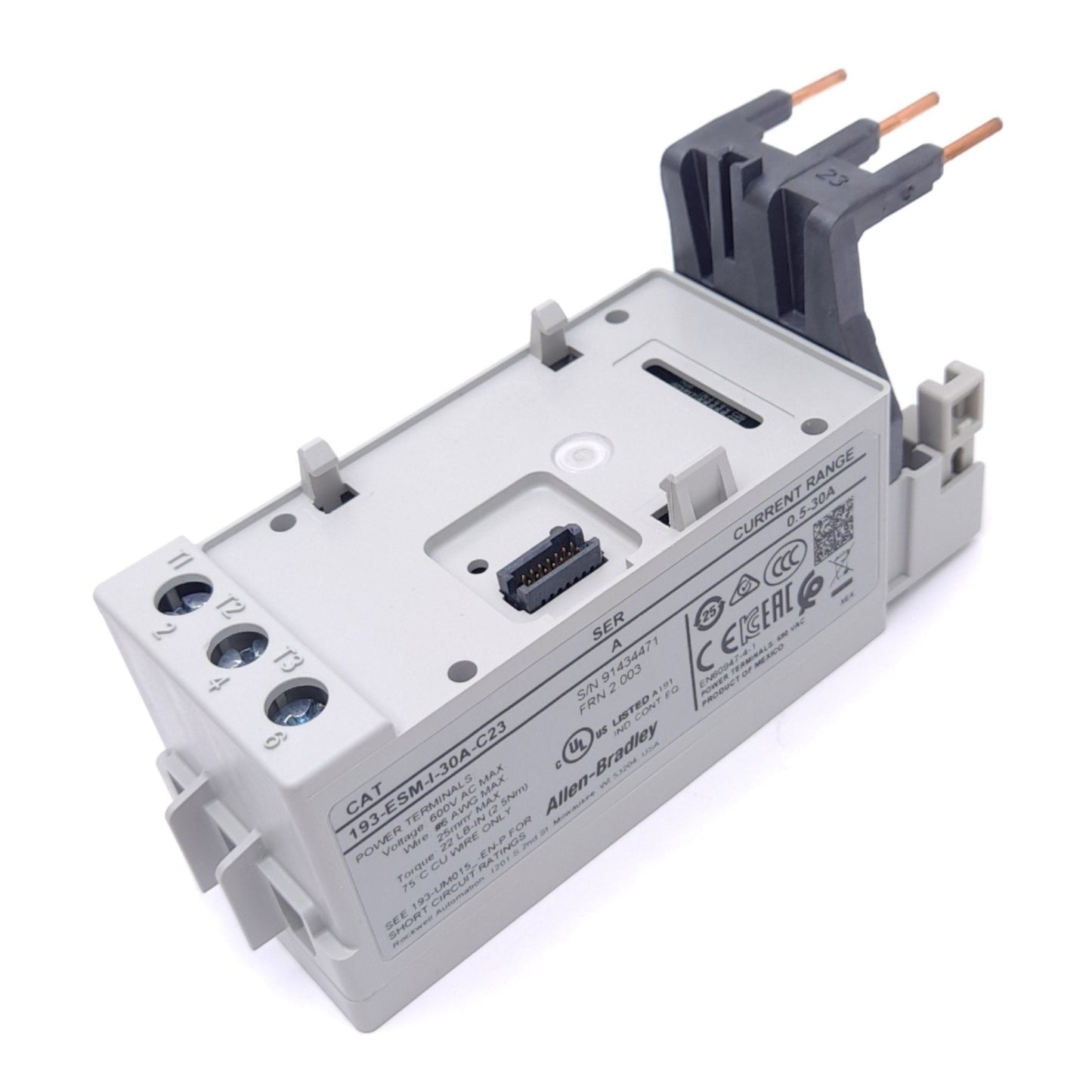 New Allen Bradley 193-ESM-I-30A Sensing Module for E300/E200 Series, 0.5 to 30A