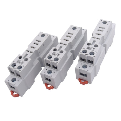 New Lot of 3 Schneider Electric 70-781D5-1A Relay Sockets, 5-Pin, 300V 20A, DIN