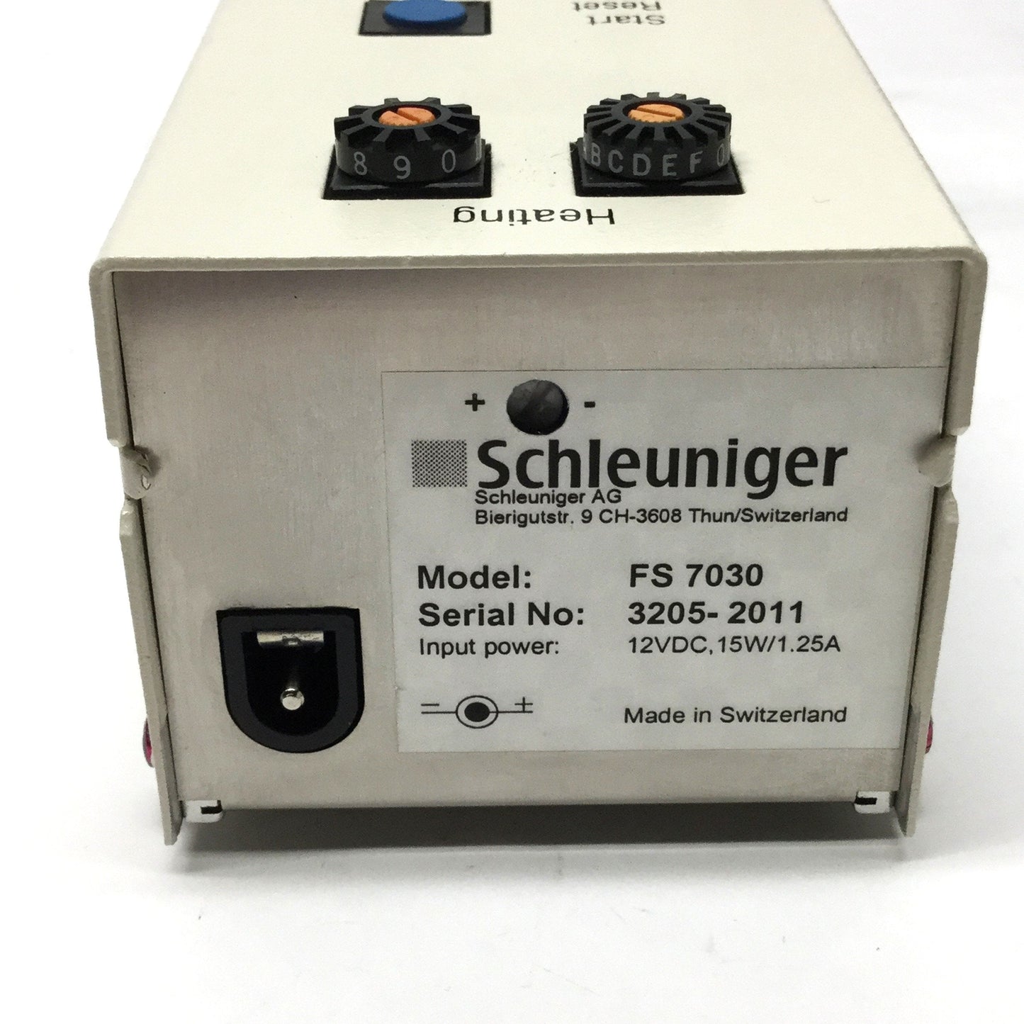 Used Schleuniger FiberStrip 7030 Hot Jacket Single Glass Fiber Stripping Machine