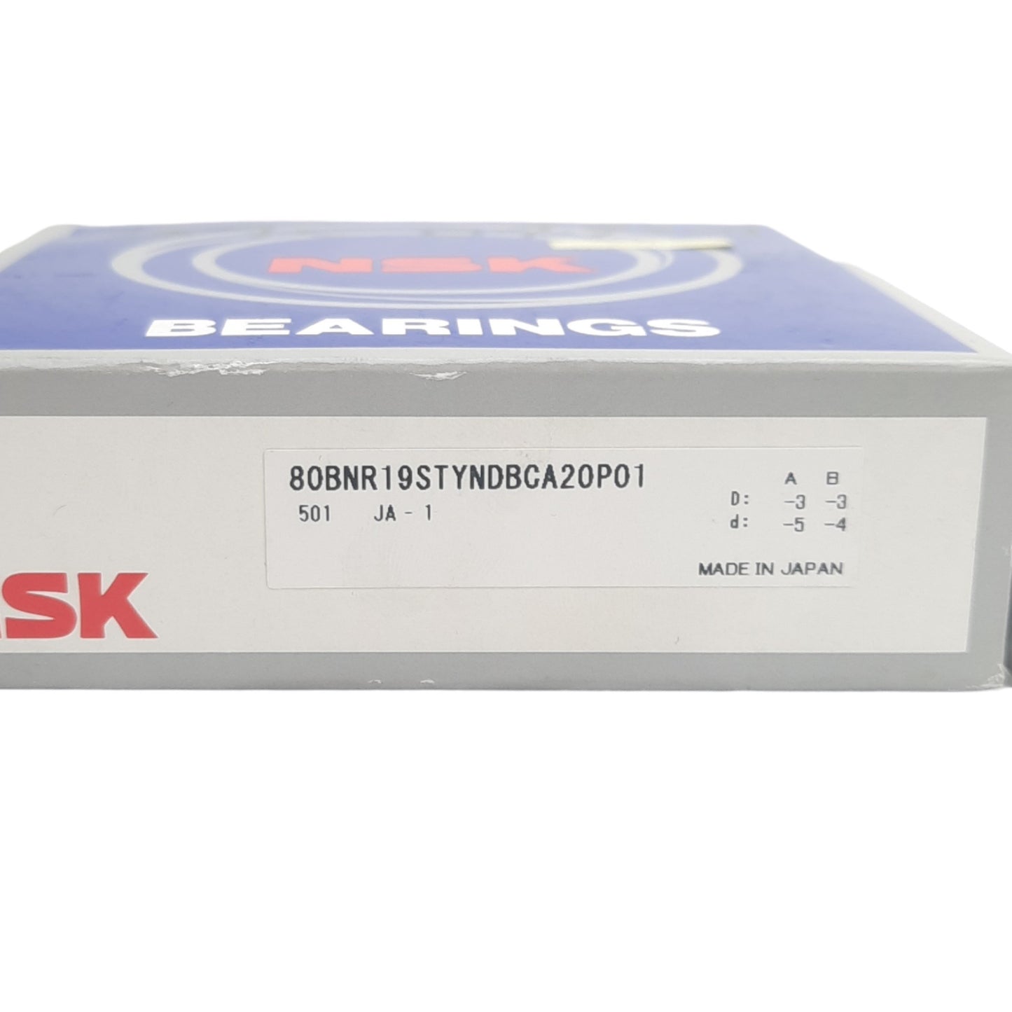 New NSK 80BNR19STYNDBCA20P01 Bearing, ID: 80mm, Contact Angle: 18°, OD: 110mm