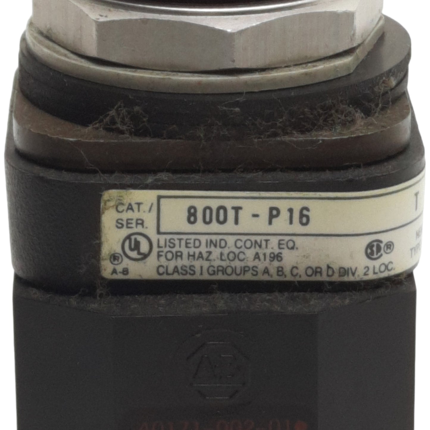 Used Allen Bradley 800T-P16R Pilot Light, Red, 120VAC Input/Lamp Voltage, 30mm Size