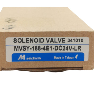 New Mindman MVSY-188-4E1 Solenoid Valve 5/2-Way, 1/4in NPT 24VDC Coil 1MPa 1470L/min