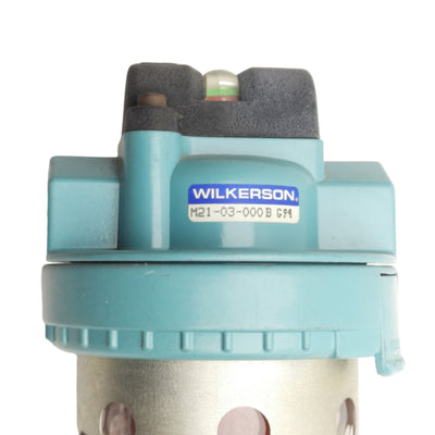Used Wilkerson M21-03-000B Pneumatic Filter, 3/8in NPT, 0.01µm, 150psig, 95.4CFM