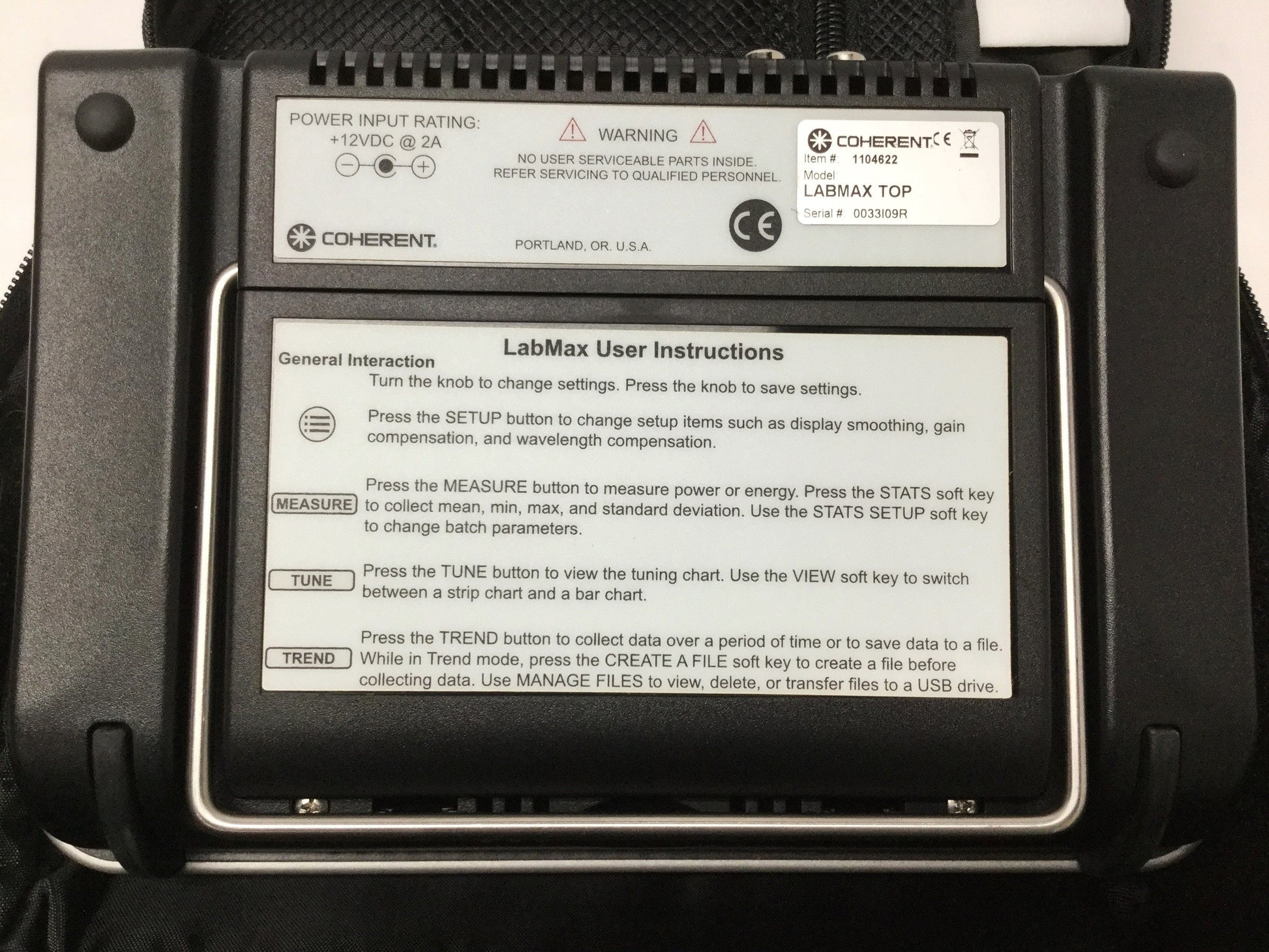 Labmax Top Coherent LabMax-TOP Laser Power/Energy Meter Beam Position Analyzer US ...