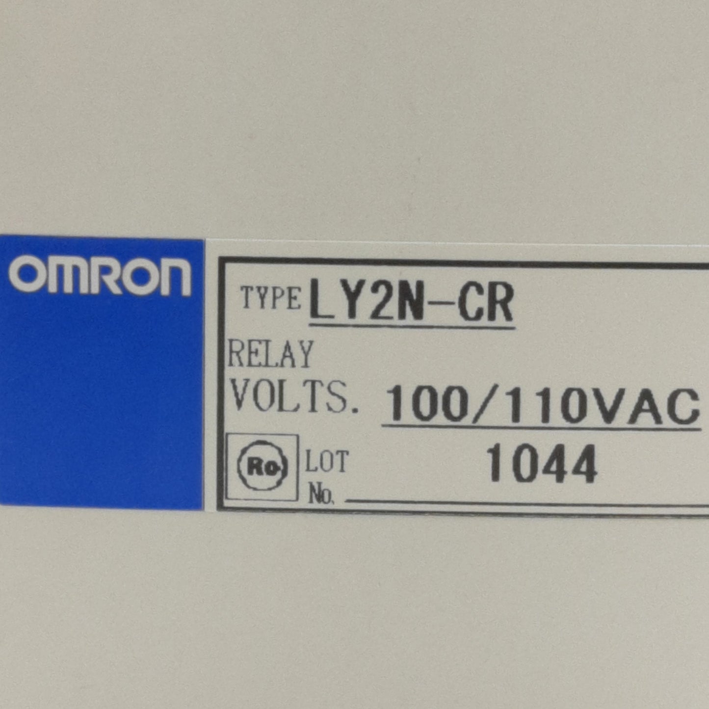 New Lot of 2 Omron LY2N-CR Relay, DPDT 2-Pole 8-Pin 300V 10A Contact 110/125VAC Coil