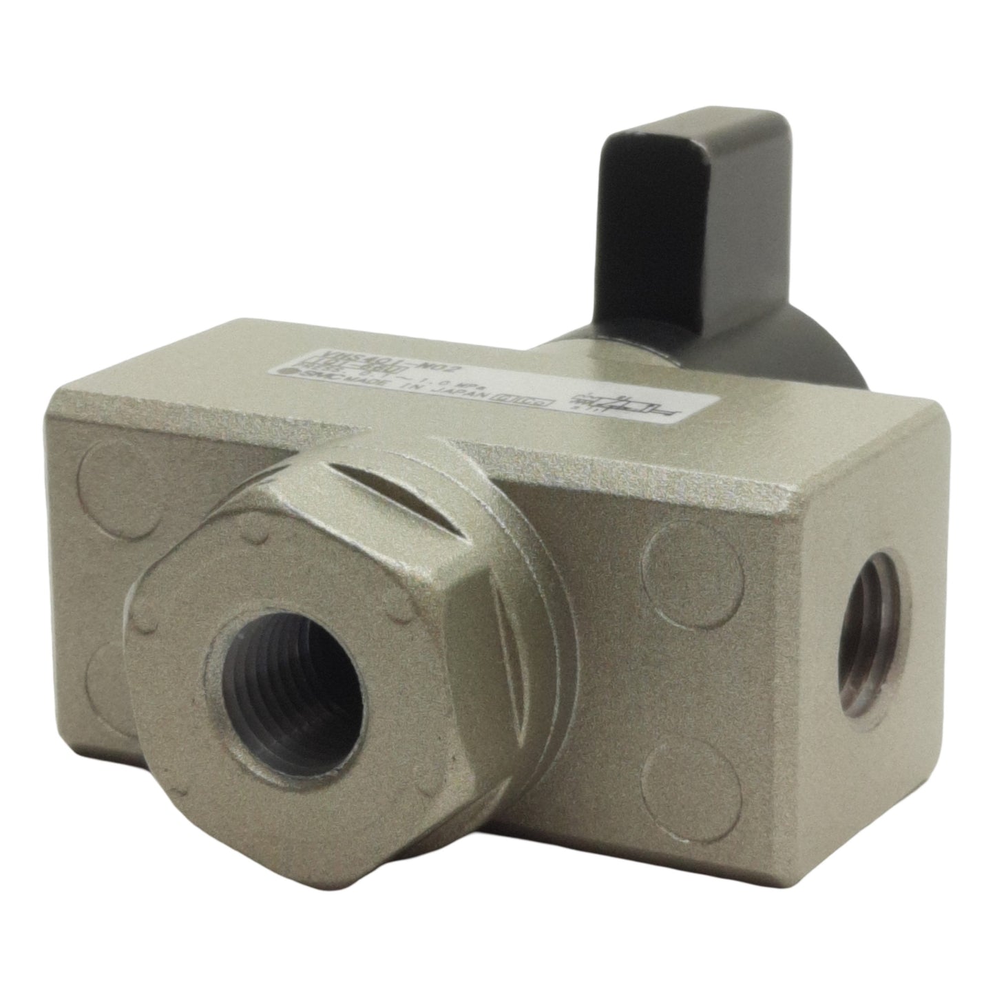 New SMC VHS401-NO2 Hand Valve, 1/4in x 1/4in x 1/4in Female NPT, 0.1-1.0MPa Range