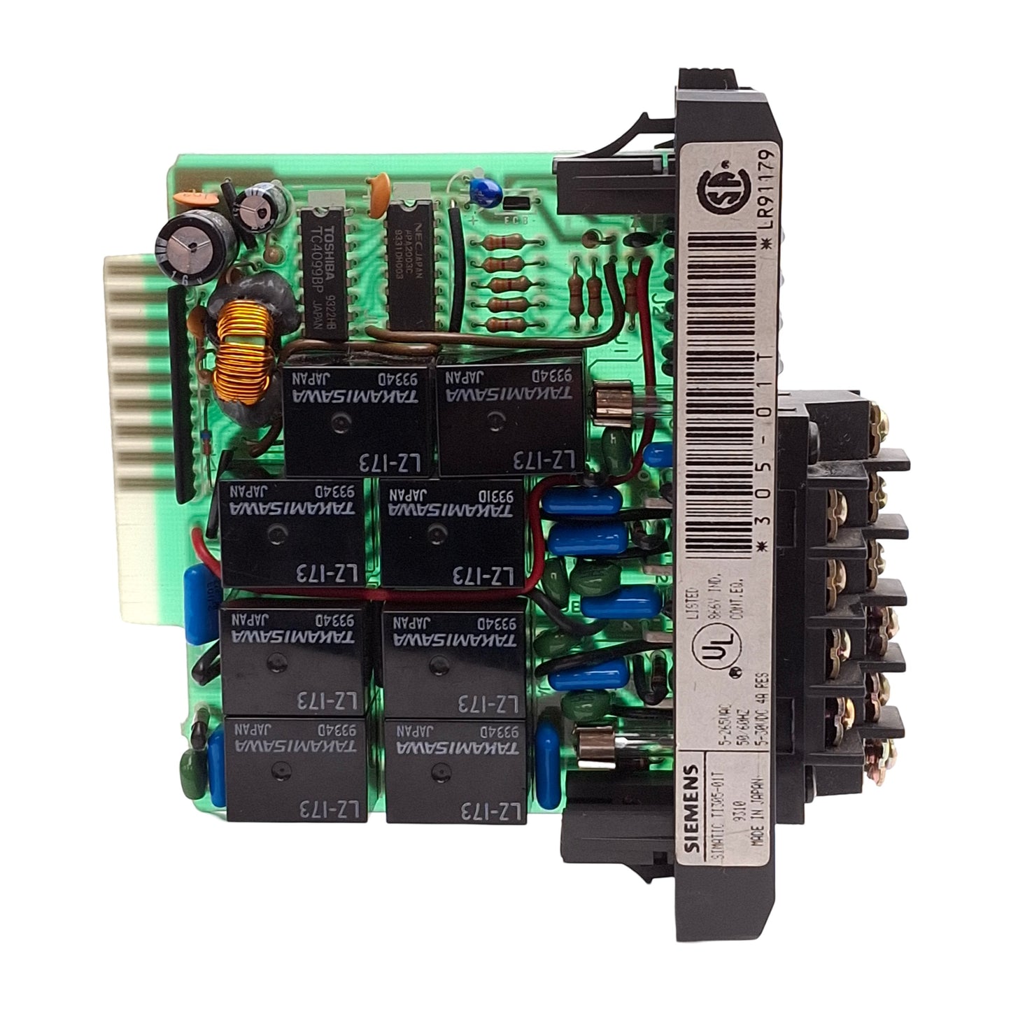 Used Siemens TI 305-01T Simatic PLC Output Relay Module, 8-Point, 5-265VAC/5-30VDC