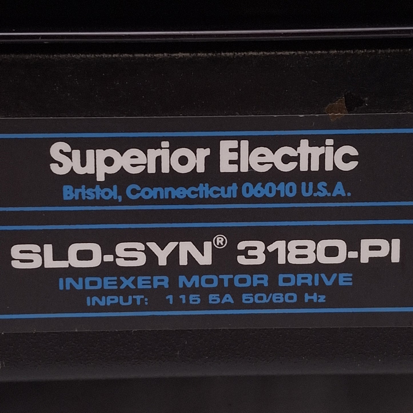 Used Superior Electric 3180-PI SLO-SYN Stepper/Indexer Drive Full/Half Step 115VAC 5A