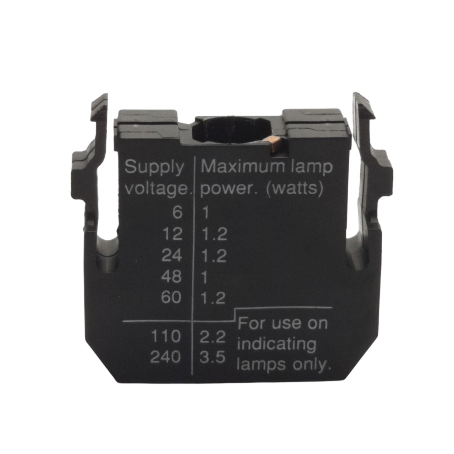 Used Eaton Cutler Hammer E22D Pushbutton Operator Light Source, 250VAC Max, BA9, 22mm