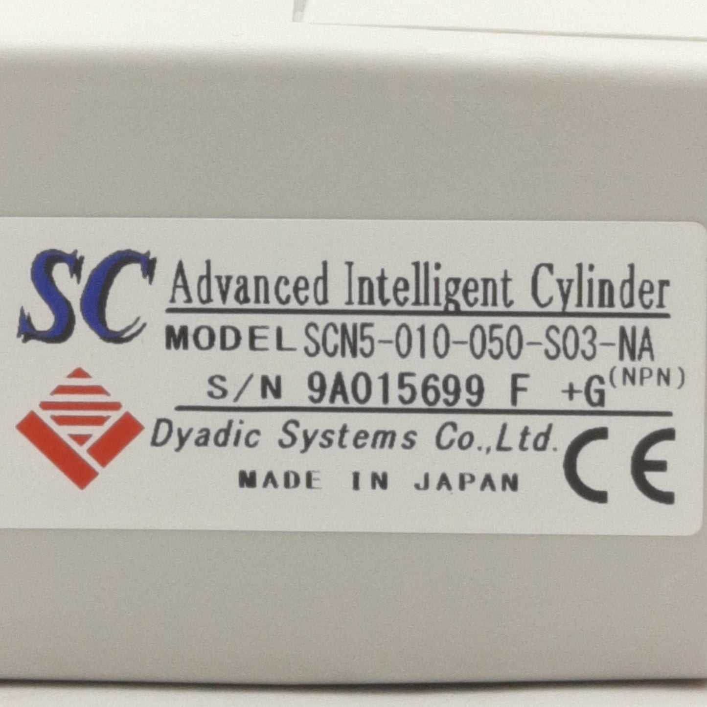 New Dyadic Systems SCN5-010-050-S03-NA Electric Actuator 24VDC 3A, 50mm Stroke, 100N