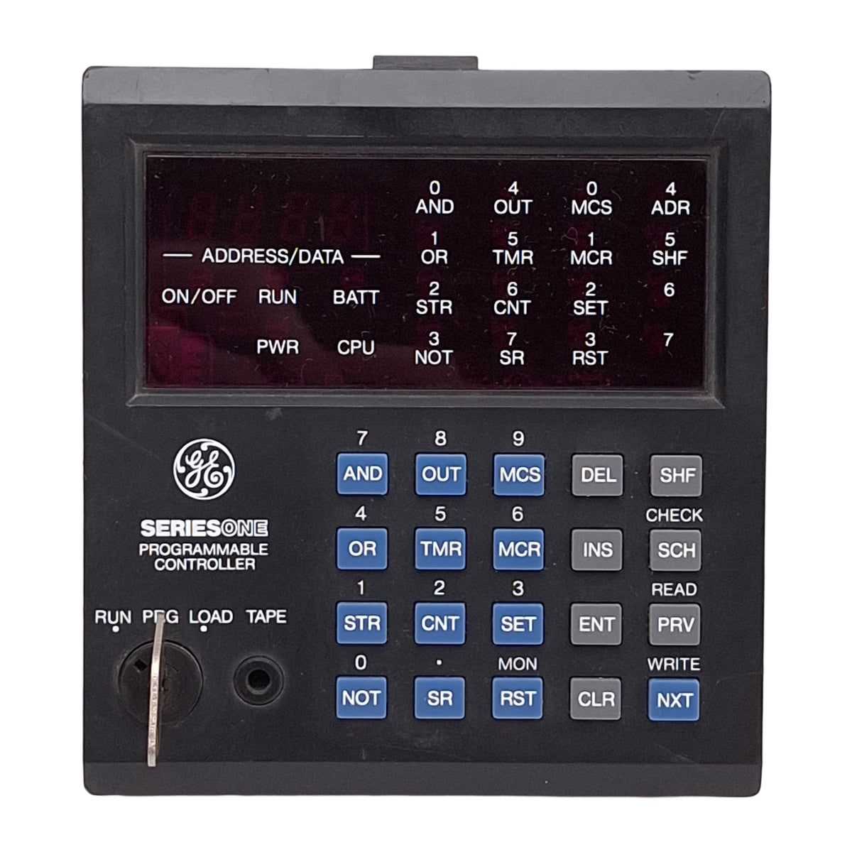 Used GE Fanuc IC610PRG100B Series One Programmable Controller w/ Keylock, 24-Pin IDC