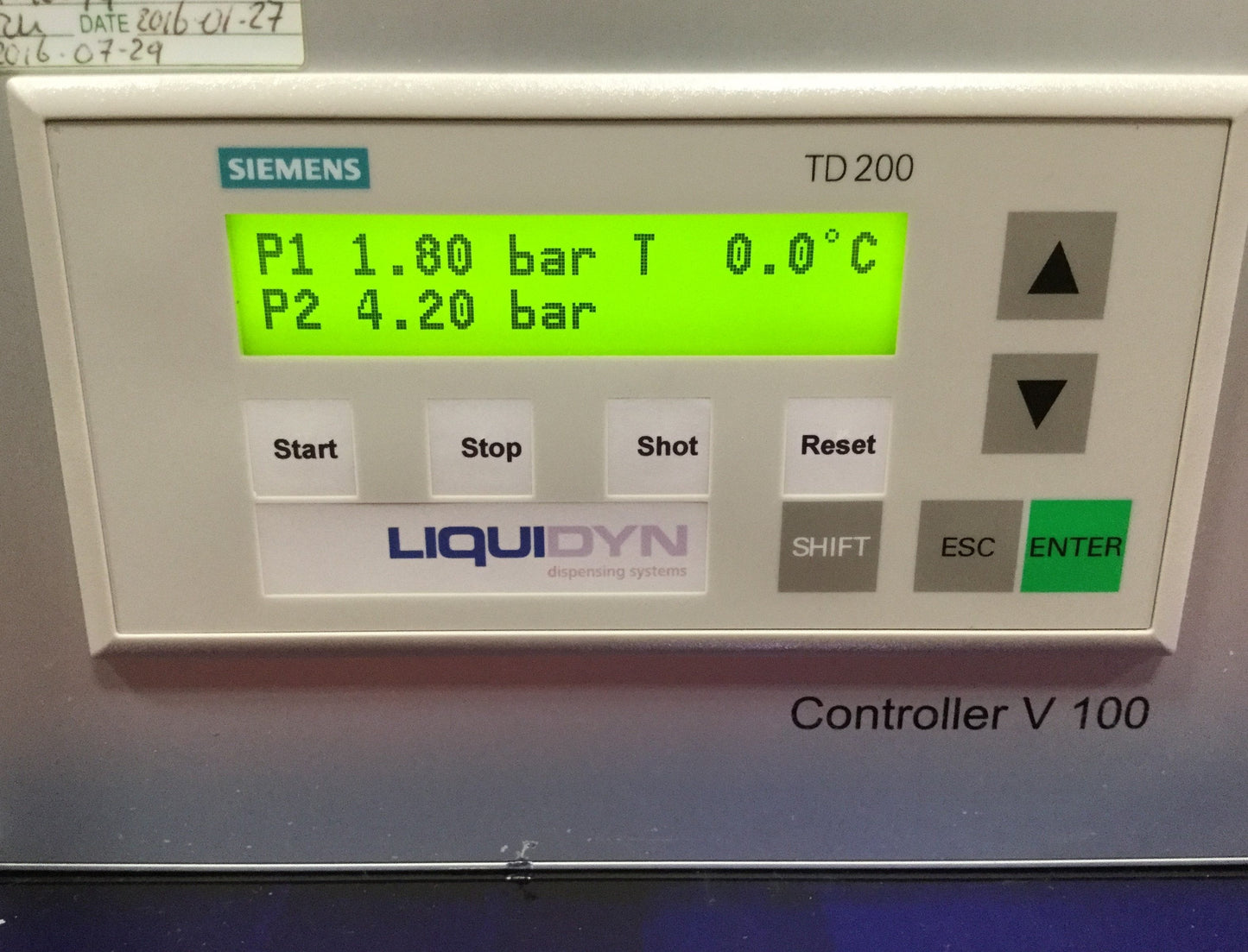 Used Nordson V100 Liquidyn Pneumatic Fluid Dispensing Jetting Valve Controller 24VDC