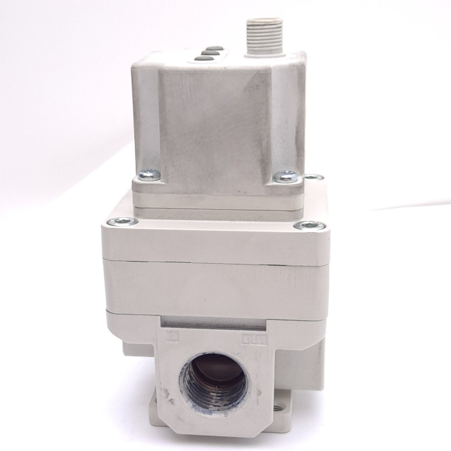 Used SMC ITV3050-31N4L4 Electro-Pneumatic Regulator, 0.7-130psi Set, 1/2in NPT, 24VDC