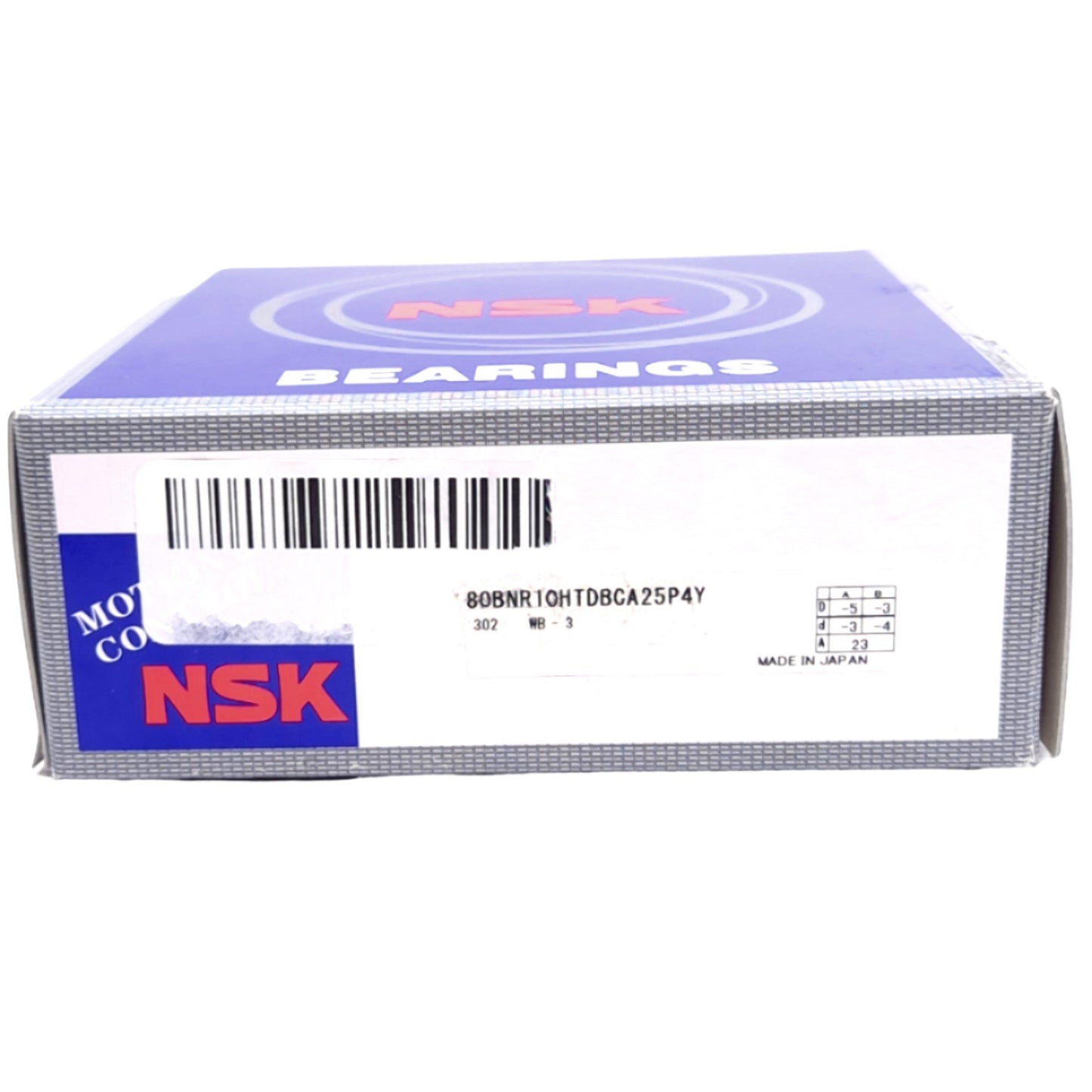 New NSK 80BNR10HTDBCA25P4Y Ball Bearings, ø80mm Bore, ø125mm OD, 18° Contact, 33.5kN