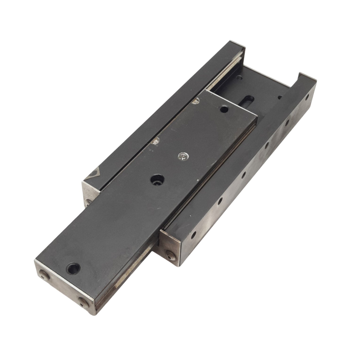 Used Tusk RX6-4 Linear Crossed Roller Slide Stage, 4" Travel, 440lb Rating, 6" x 2.6"