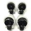 Used Lot of 4 Footmaster GD-120-S-NYN Leveling Swivel Nylon Wheel Casters, M16 Stem