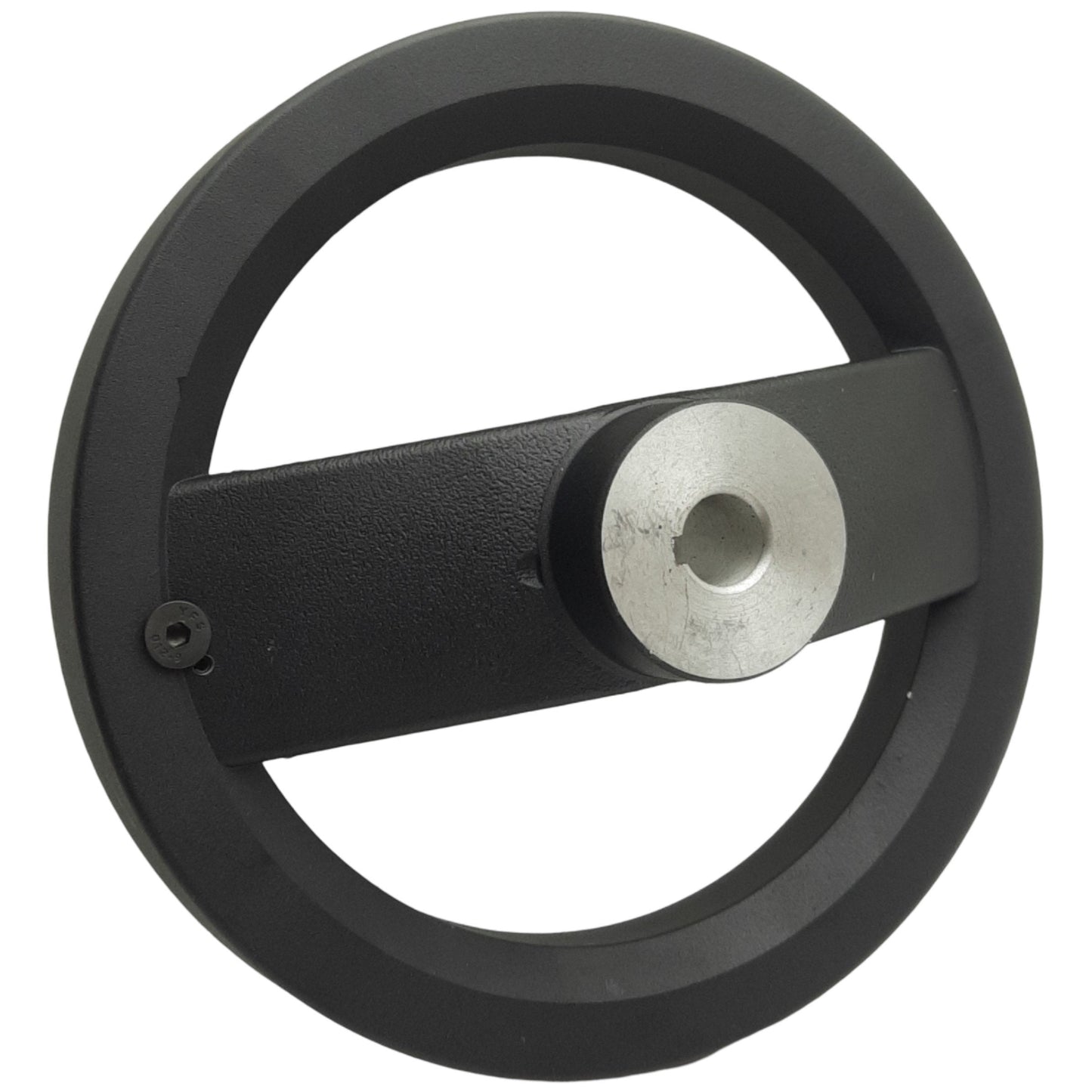 Used ICG HWA-85FRH-MASS Aluminum Handwheel w/ Folding Handle, ø8in Wheel, ø1/2in Bore