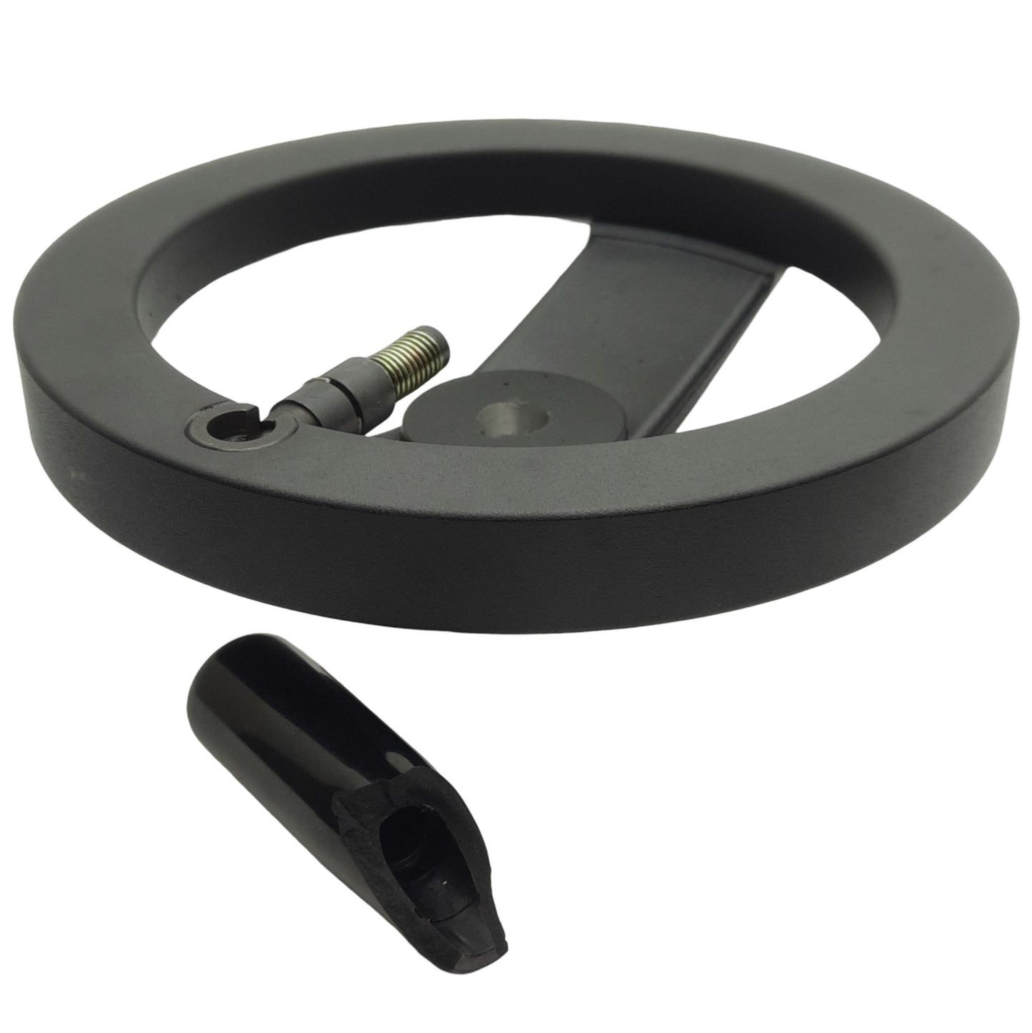Used ICG HWA-85FRH-MASS Aluminum Handwheel w/ Folding Handle, ø8in Wheel, ø1/2in Bore