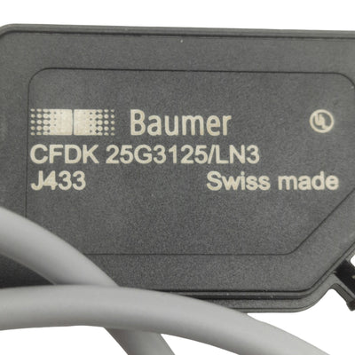 New Baumer CFDK 25G3125/LN3 Capacitive Proximity Sensor, 4mm, 10-30VDC 100mA, NO PNP