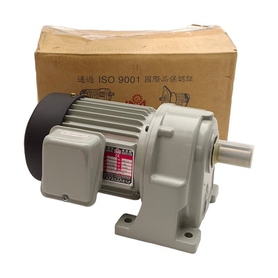 New Li-Ming SH-12 Gearmotor 60:1 3Ø 220-380VAC 1/2HP 0.4kW 23/28RPM ø28mm Shaft
