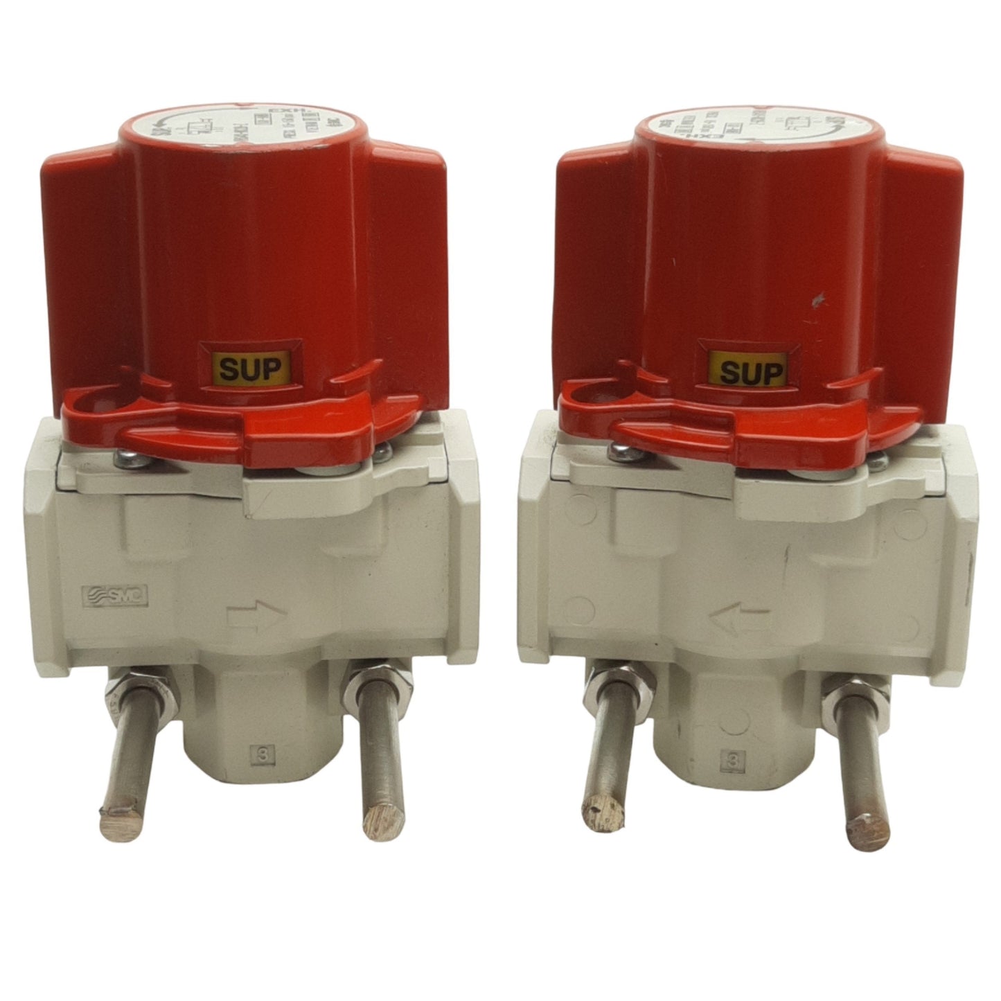 Used Lot of 2 SMC VHS40-N02B-Z Relief Valve 1/4in x 1/2in Female NPT Ports, 15-150psi