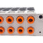New SMC VV5Q41-06N11TFU1 Pneumatic Manifold, 6-Station, ø3/8in One-Touch, D-Sub