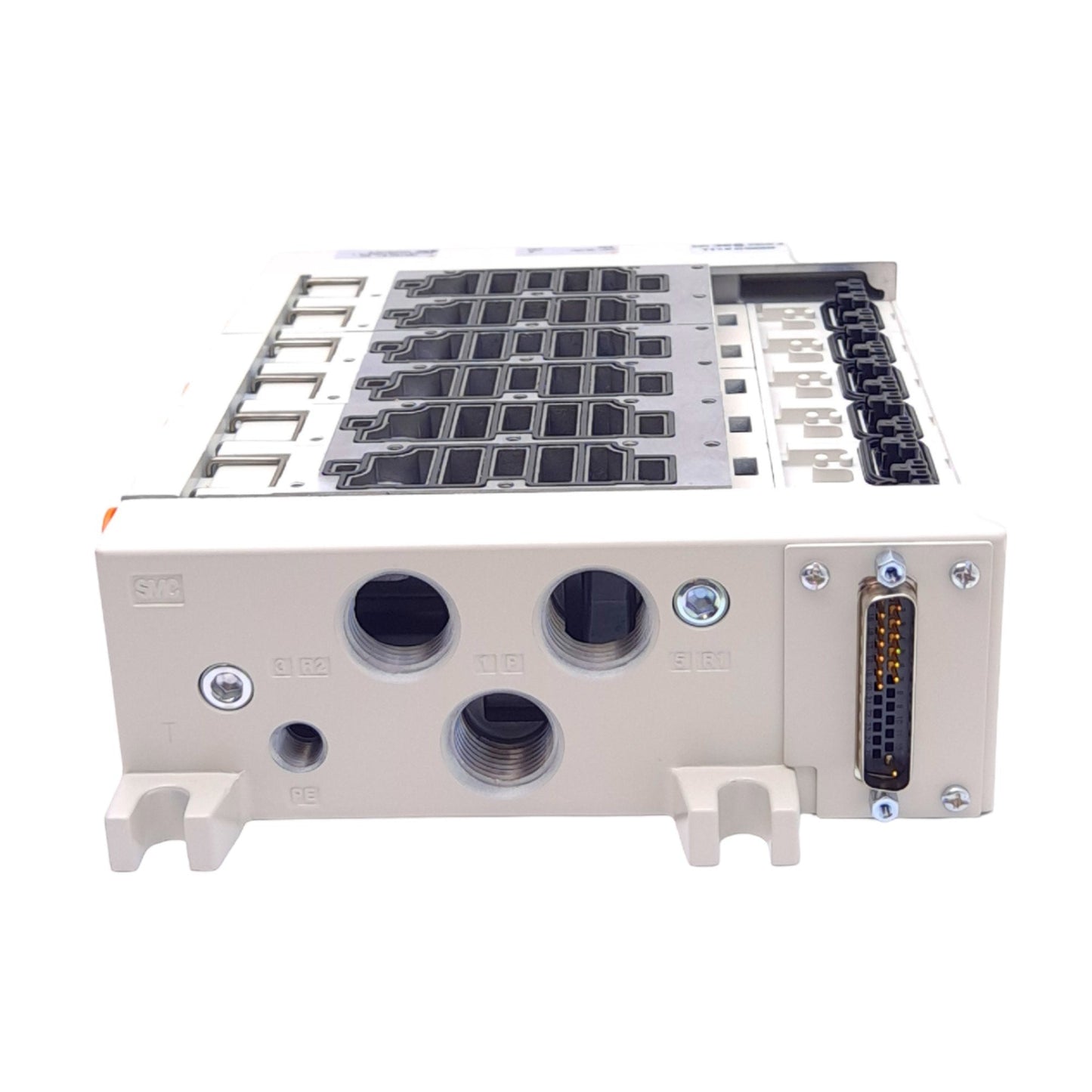 New SMC VV5Q41-06N11TFU1 Pneumatic Manifold, 6-Station, ø3/8in One-Touch, D-Sub