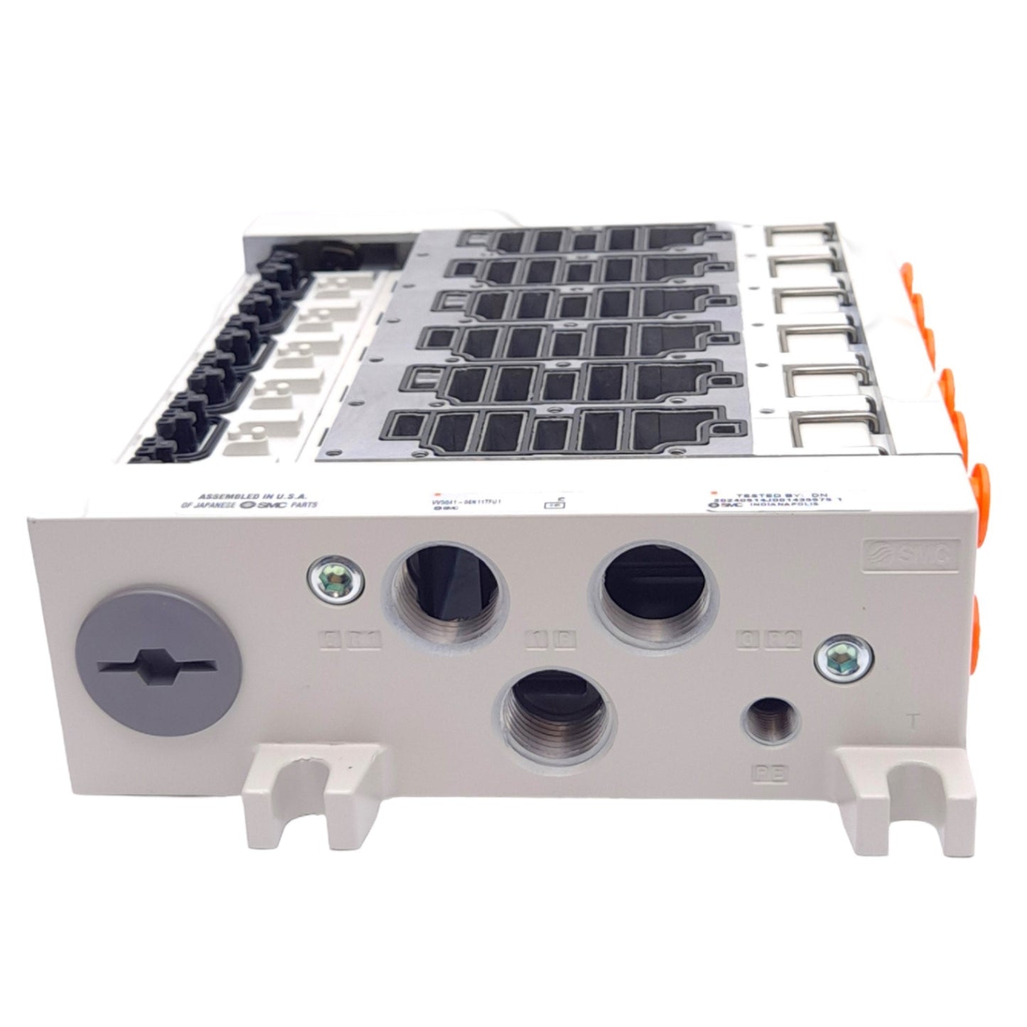 New SMC VV5Q41-06N11TFU1 Pneumatic Manifold, 6-Station, ø3/8in One-Touch, D-Sub