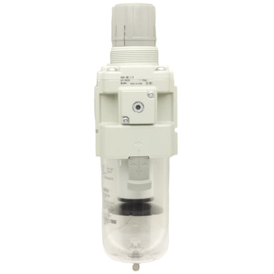 New SMC AW40-N02-Z-B Filter Regulator, 7-125psi, 5µm Filtration, 1/4in Female NPT