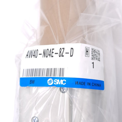 New SMC AW40-N04E-8Z-D Filter Regulator, 5μm, 1/2in NPT, 7-125psi Set, 150psi Max