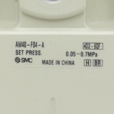 New SMC AW40-F04-A Filter Regulator, 0.05-0.7MPa, 5µm Filtration, 1/2in Female BSPP