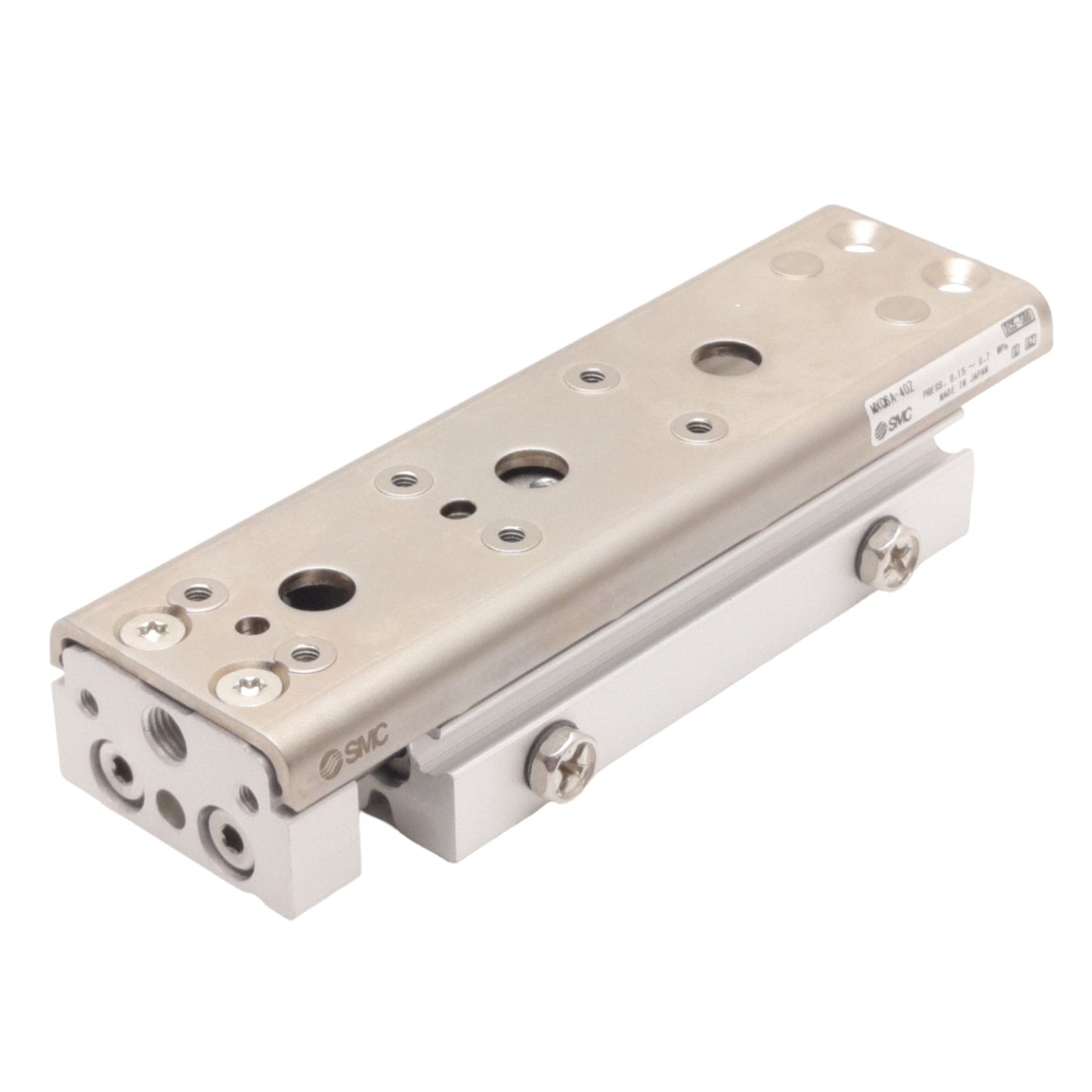 New SMC MXQ6A-40Z Pneumatic Slide Table, ø6mm Bore, 40mm Stroke, M5x0.8, 0.7MPa