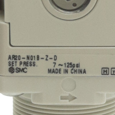 New Lot of 2 SMC AR20-N01B-Z-D Regulator Modular, 7-125psi Set, 1.0MPa In, 1/8in NPT