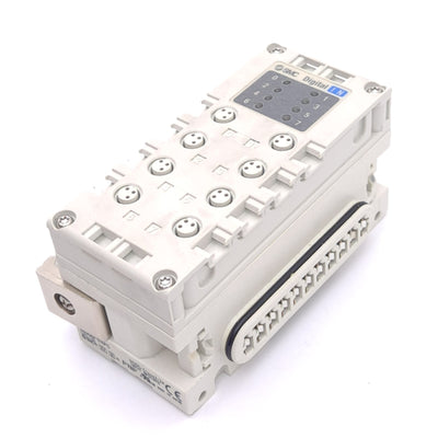New SMC EX600-DXPC Digital Input Module, 8-Input PNP, M8 3-Pin Female, 24VDC