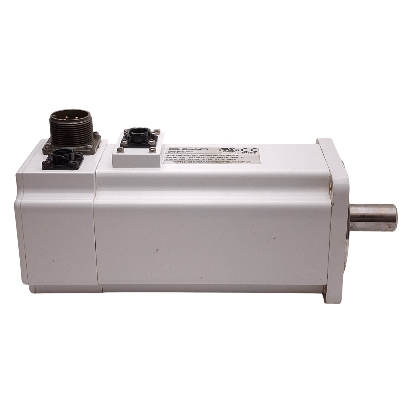 Used Exlar SLM090-KXFB-YS5-368-40-XH-68379 Servo Motor w/ Brake, 460VAC 4.8A, 4000RPM