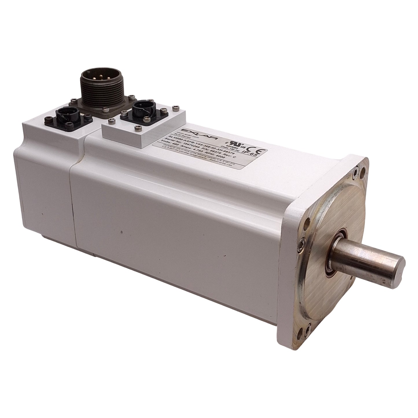 Used Exlar SLM090-KXFB-YS5-368-40-XH-68379 Servo Motor w/ Brake, 460VAC 4.8A, 4000RPM